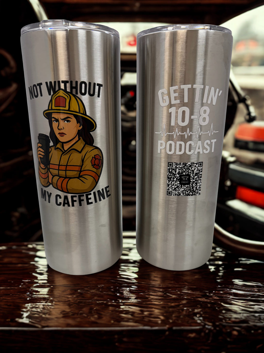 30 oz Stainless Steel Tumbler - FireFighter